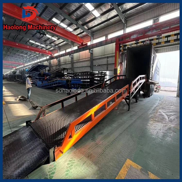 Dock Leveling Ramp Loading And Unloading Platform Loading And Unloading ...
