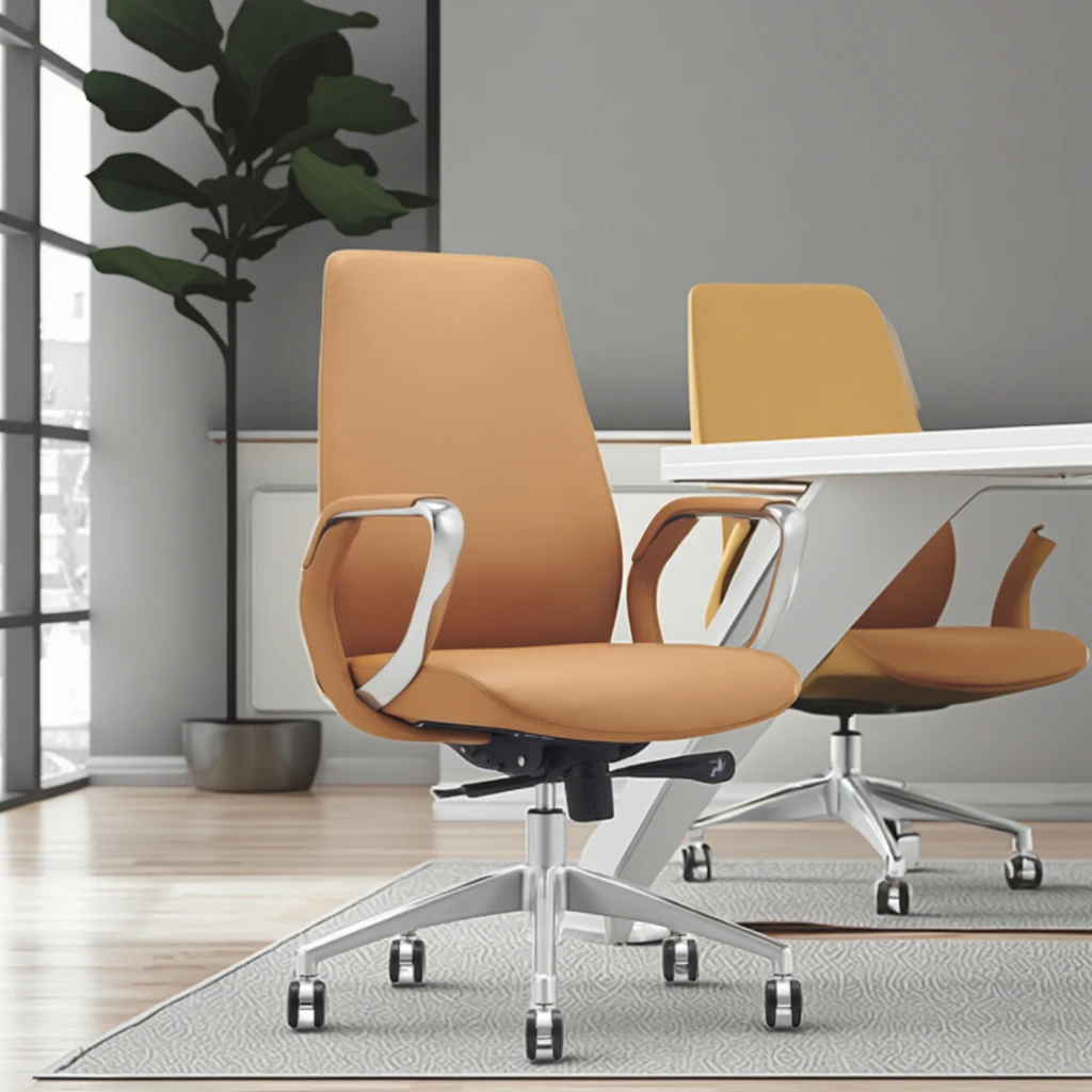 Managers Office Chair Removable Back Pad Leather Armrest Surface Professional Installations 6
