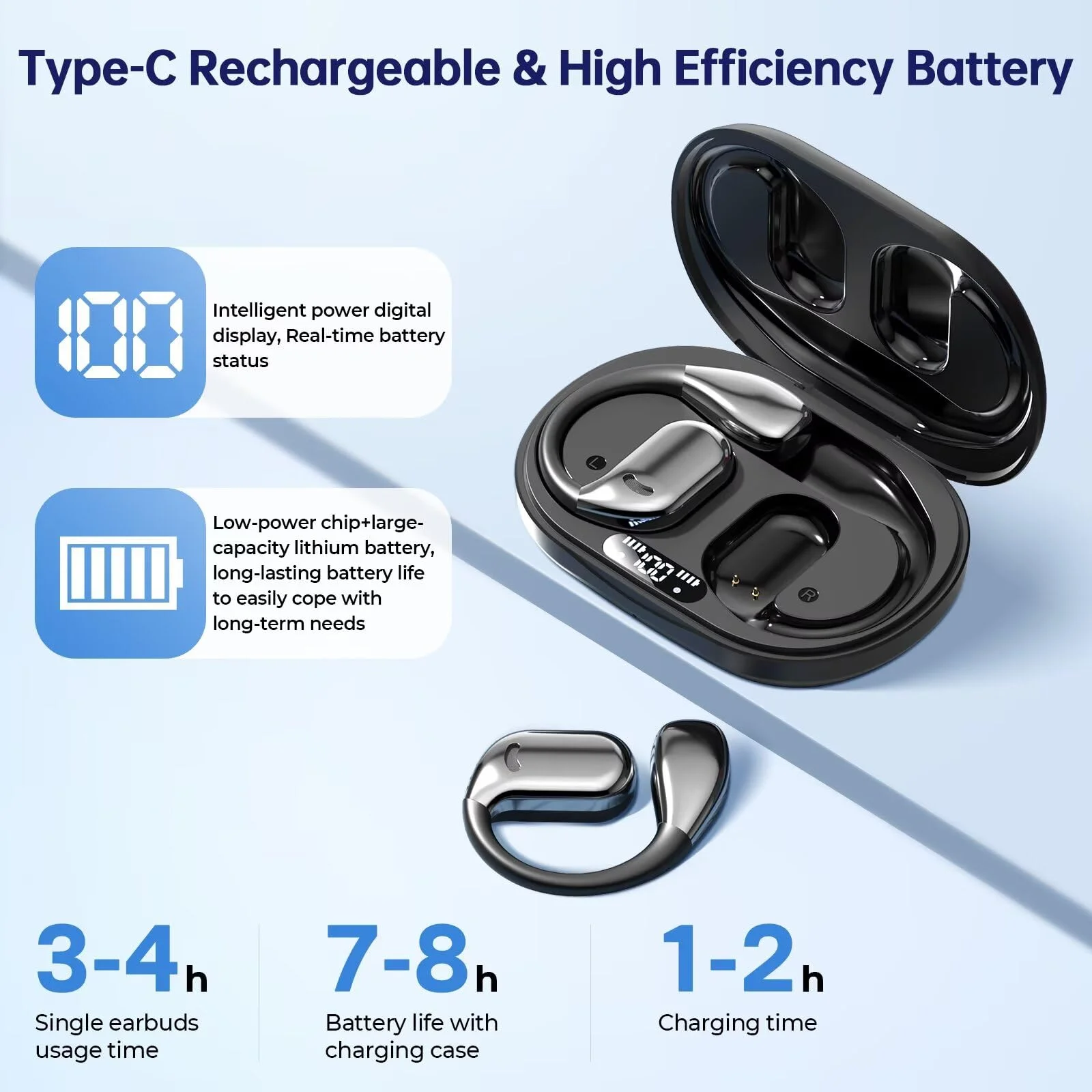 Real Time 144 Language AI Smart Translator Earbuds IOS Android App Compatible for Bluetooth Headphones Voice Translation Feature