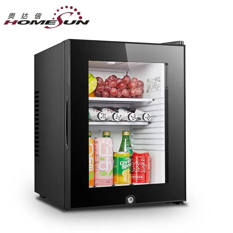 32L бесшумный Электрический мини-бар для отеля/мини-холодильник со светодиодной подсветкой с CE