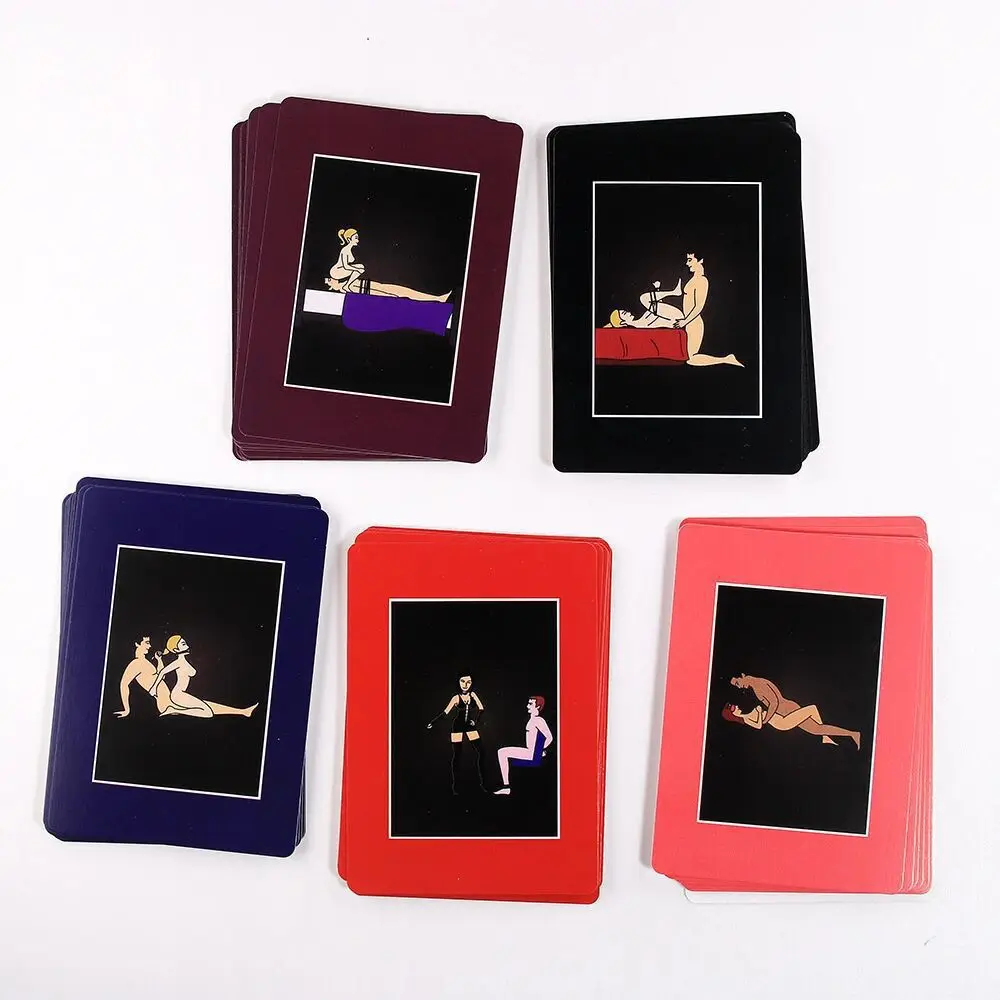 Jeu de Cartes Amusant pour Adultes – Flirt en Chambre, Positions Sexuelles pour Couples