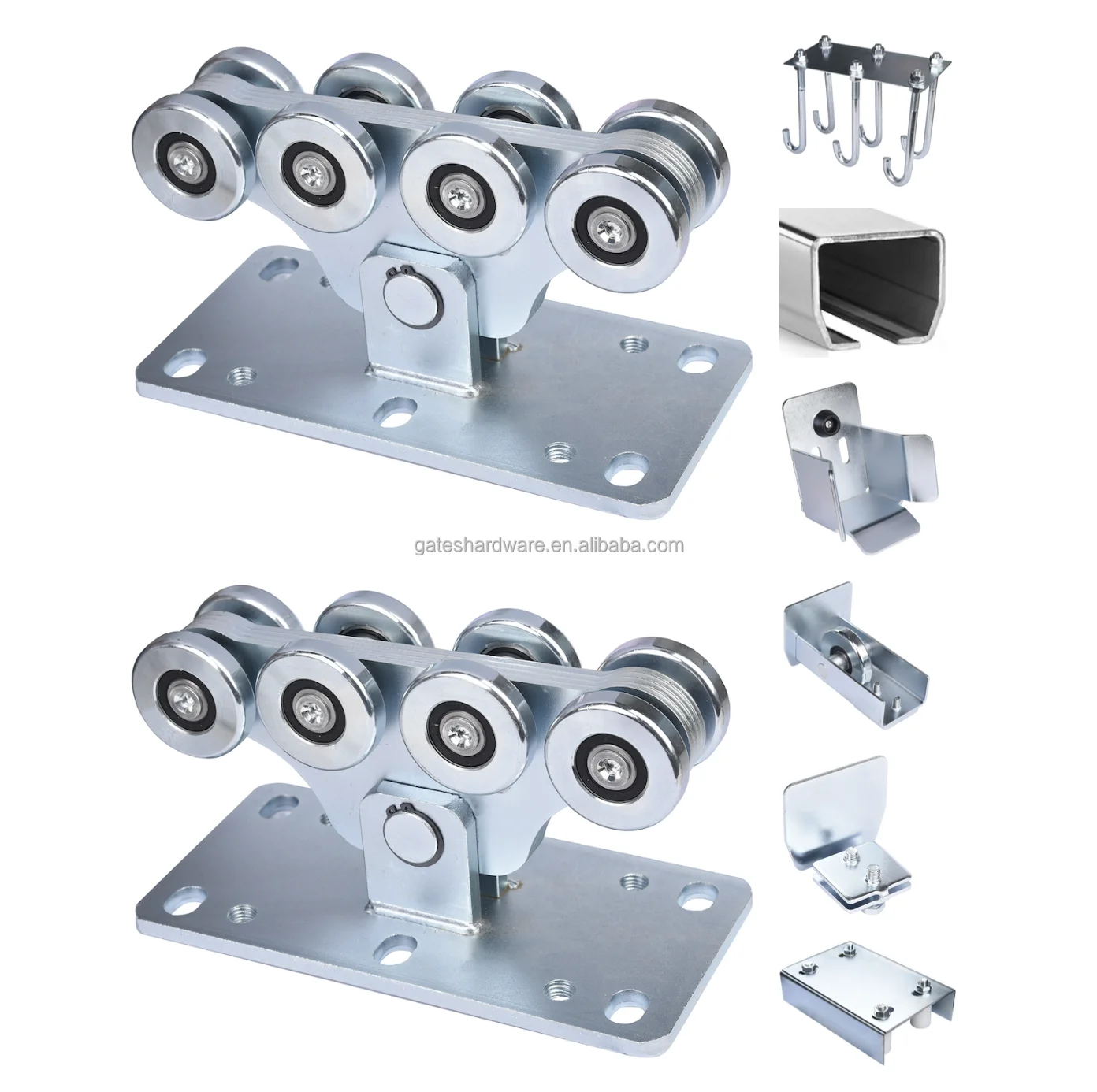 Cantilever Gate Carriage Wheel With 5 Rollers For Heavy Duty Sliding ...