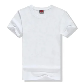 Custom print 100% cotton short sleeve round neck men's plain blank election campaign white cotton t shirts
