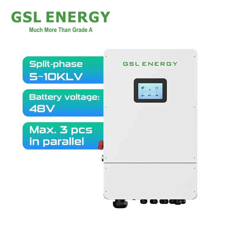 GSL ENERGY Megarevo Solar Inverter 6kw 8kw 10kw 12kw SPF 48VDC Hybrid Inverter Transformer Best Price Split Phase Grid 10kw factory