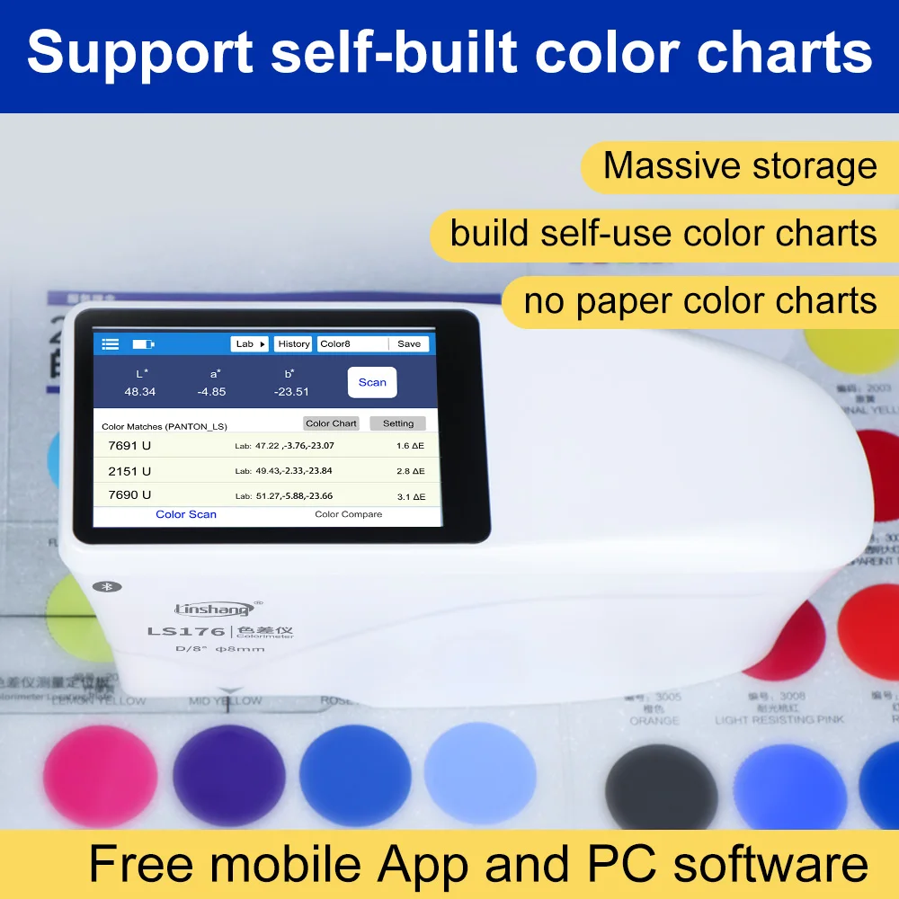 Factory Price LS176 Spectro Colorimeter D / 8 Color Matching Spectrophotometer High Precision Colorimeter