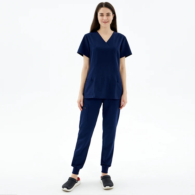 Fuxin Fuyi Group Luxury Customize Quality Nurse Scrub Tops Medical Hospital Uniform