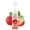 Schiuma detergente viso alla fragola