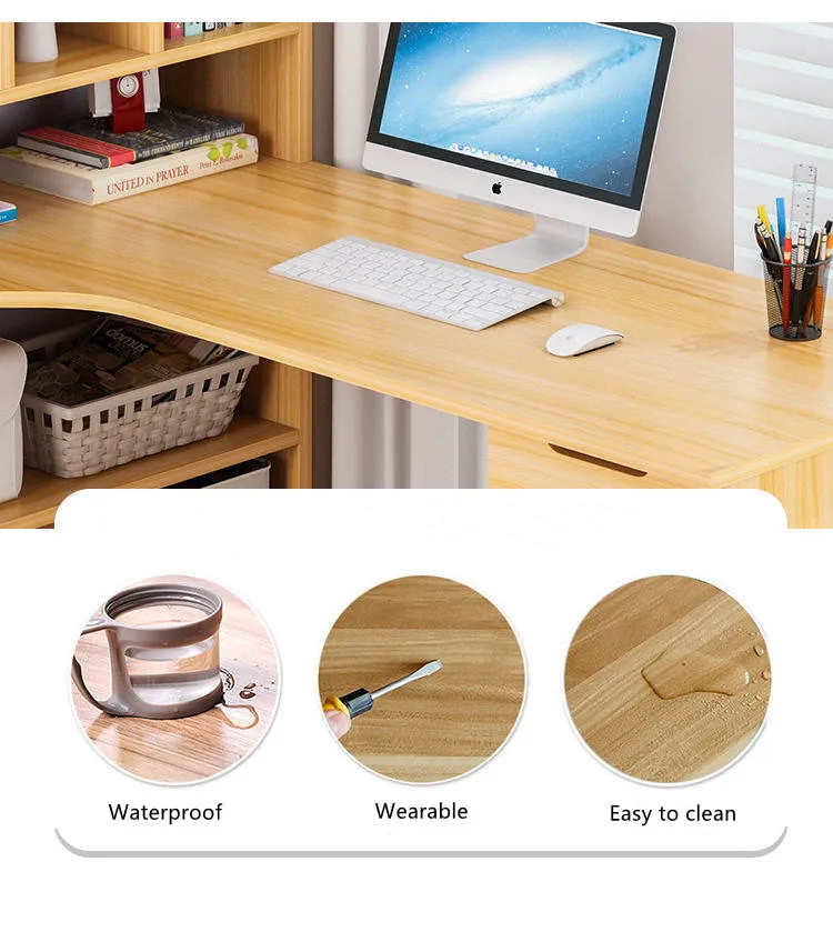 Китайский коммерческий студенческий офисный белый набор компактный Деревянный Маленький современный Настольный органайзер для дома компьютера офиса