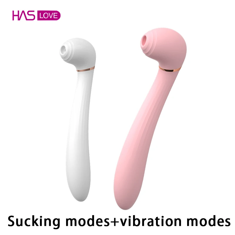 Amoura G-Spot vibrator with dual vibration and suction functions displayed