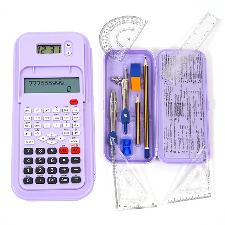 Manufacturer Wholesale for Kids Popular Macaron Color High Beauty Scientific Calculator Student Exam Specific Pencil Box