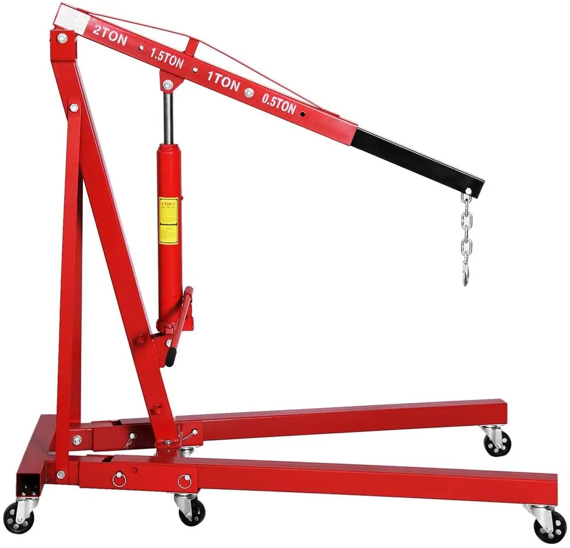 2 Ton Folding Engine Hoist Cherry Picker Shop Crane Hoist Lift,Heavy