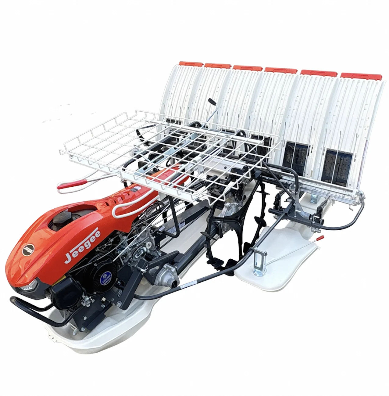 Jeegee  High Speed Walking Type 6 Rows Walk Manual Seedling Transplanter