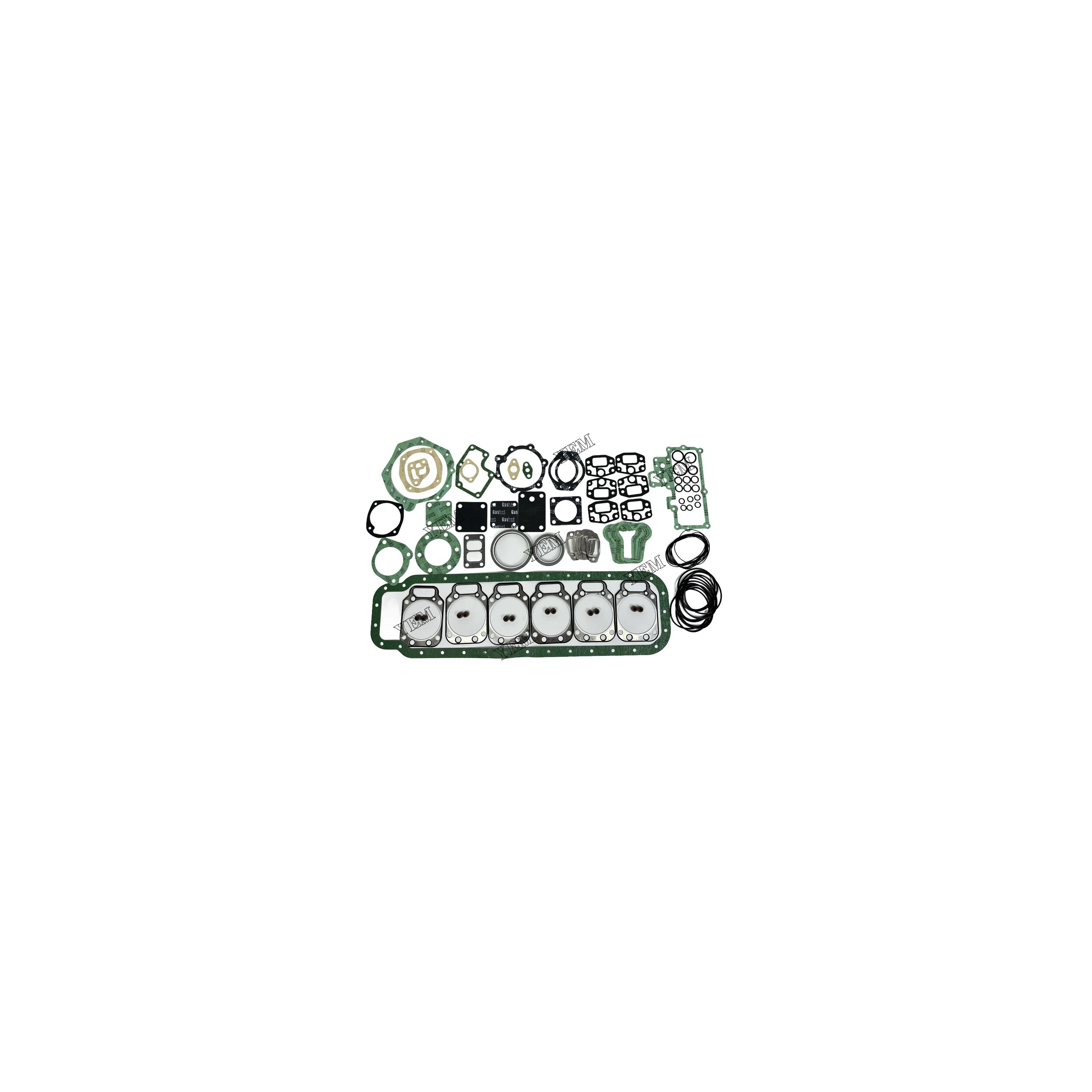 Fits for Weichai WP6G125 Full Gasket Kit 13059912 12188100 12189888 Standard Size Engine Parts