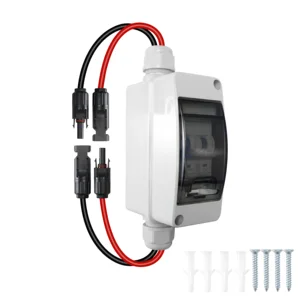 IP65 Waterproof 2P 32A Miniature Solar Circuit Breaker DC 500V MCB Isolator Switch Without Cable for PV System RV Boat
