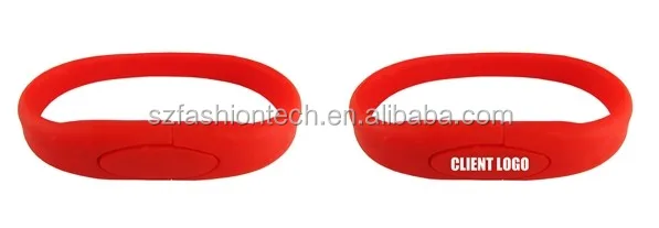Soft rubber wristband USB memory stick Silicone bracelet USB Flash Drives novelty promotional gifts pen drive - ANKUX.COM