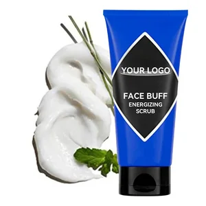 Private Label 100g Whitening Glowing Face Scrub Deep Cleansing Exfoliating Oil Control Organic Mint Tea Tree for All Skin Types