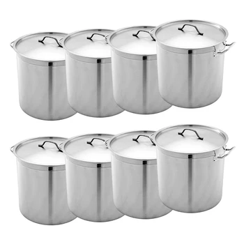High Quality Wholesale Large Capacity Stainless Steel Kitchen Soup Stock Pot With Lid