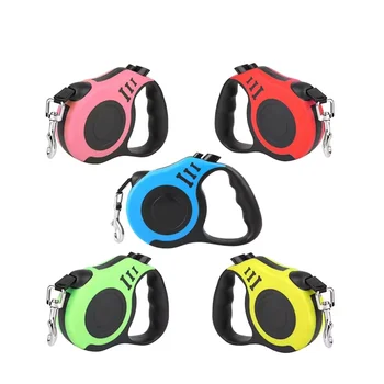 Wholesale Custom Logo Heavy Duty 3/5M Flexible Auto Reflective Lead Dog Retractable Leash