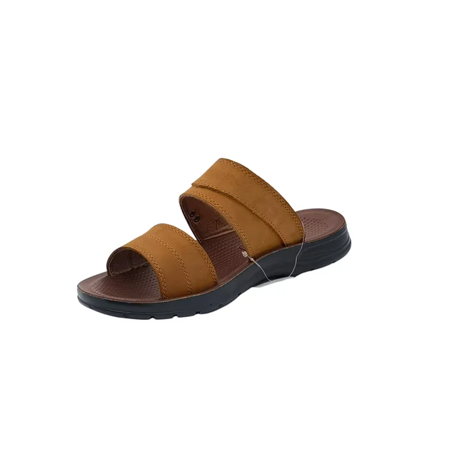 China Supplier New Brand Pu breathable non-slip comfortable Casual Genuine Sandal Leather Sandals