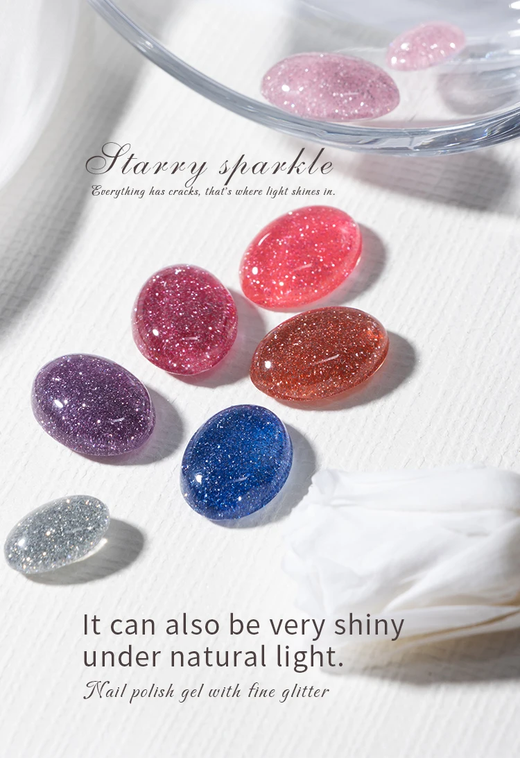 product vinimay high quality sparkle glitter rubber base gel bulk 9 colors set private label reflective rubber base gel for nail art-3