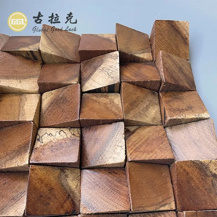 3D Square Nature Wood Wall Mosaic Decor Background Wall Mosaic supplier