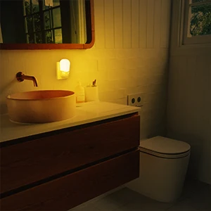 off energy saving motion sensor plug in socket led night light-48