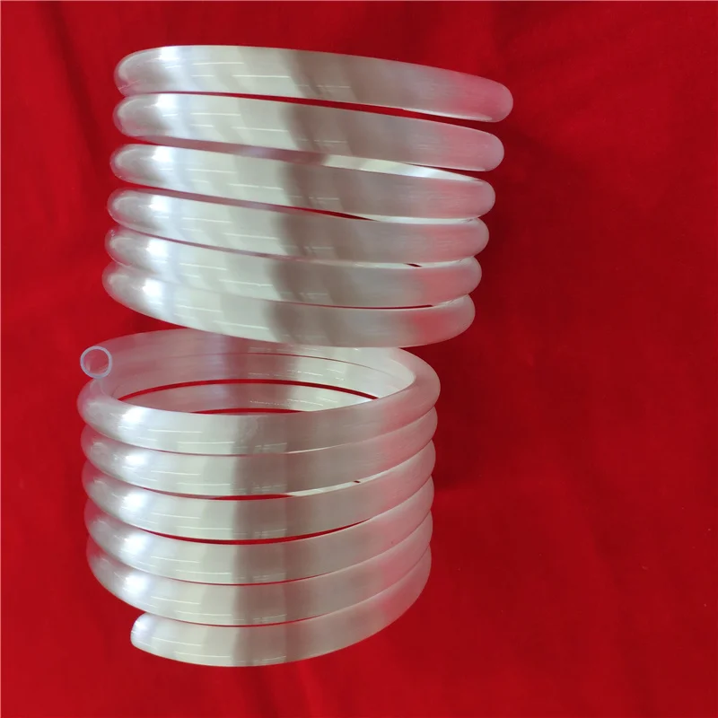 
Индивидуальная молочная белая кварцевая катушка, Кварцевая спиральная стеклянная трубка, Кварцевая спиральная трубка для муфельной печи 