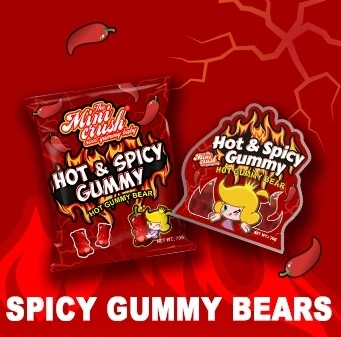 Minicrush Spicy Gummy Bear Mexican Candy,Jalapeno Habanero Fire Chili ...