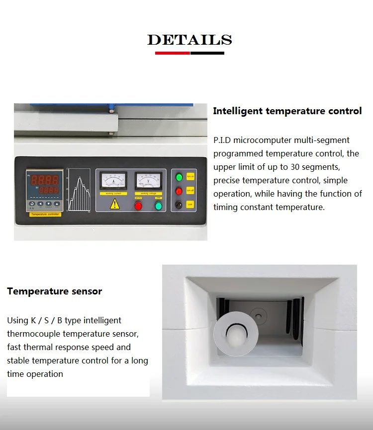 Mini Muffle Furnace 1400 Ceramic Fiber Muffle Furnace Compact Sintering