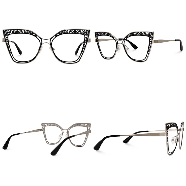 Wholesale Zeelool Vooglam Cateye Metal Frame Eyeglasses