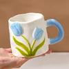 Single cup tulip light blue
