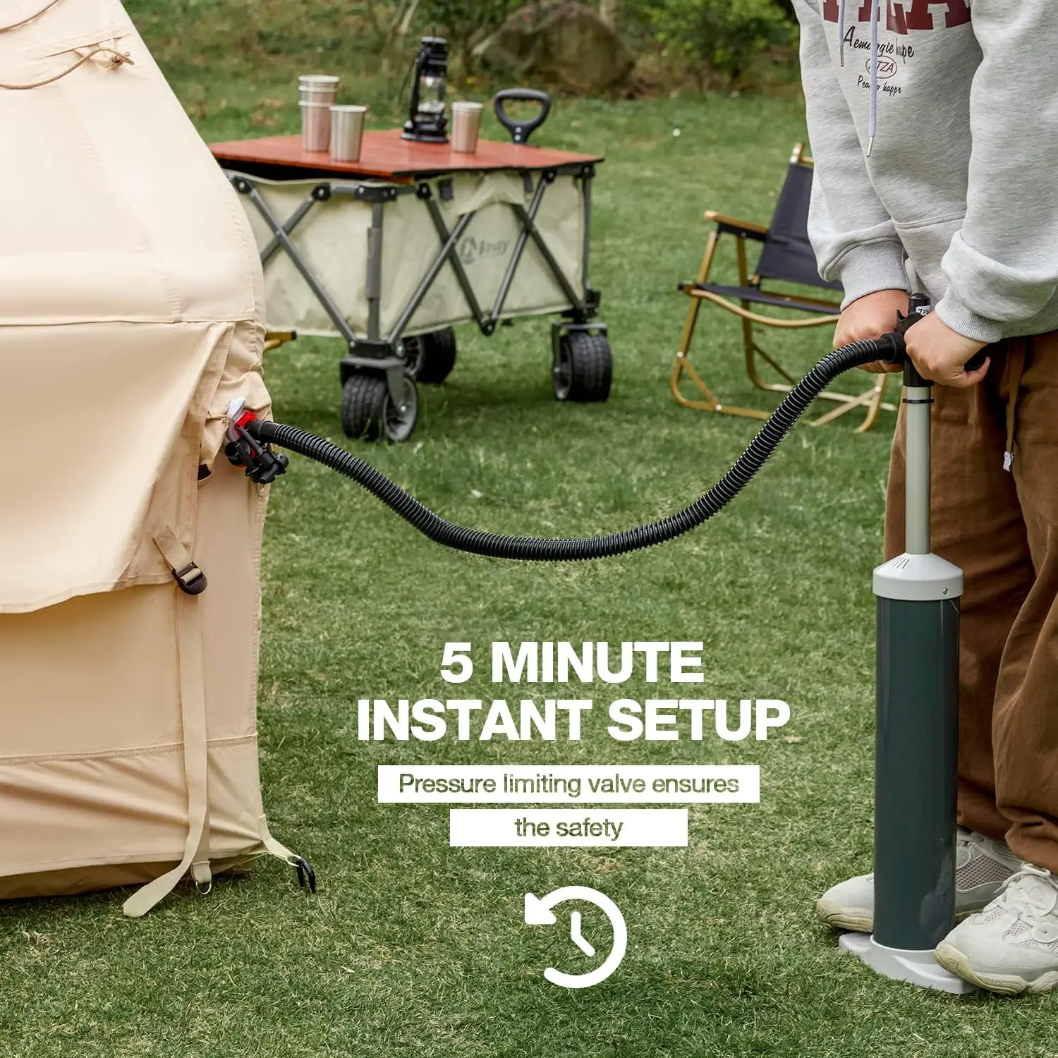 Naiya High Quality Cold Weather Soundproof Pneumatic Cabin House