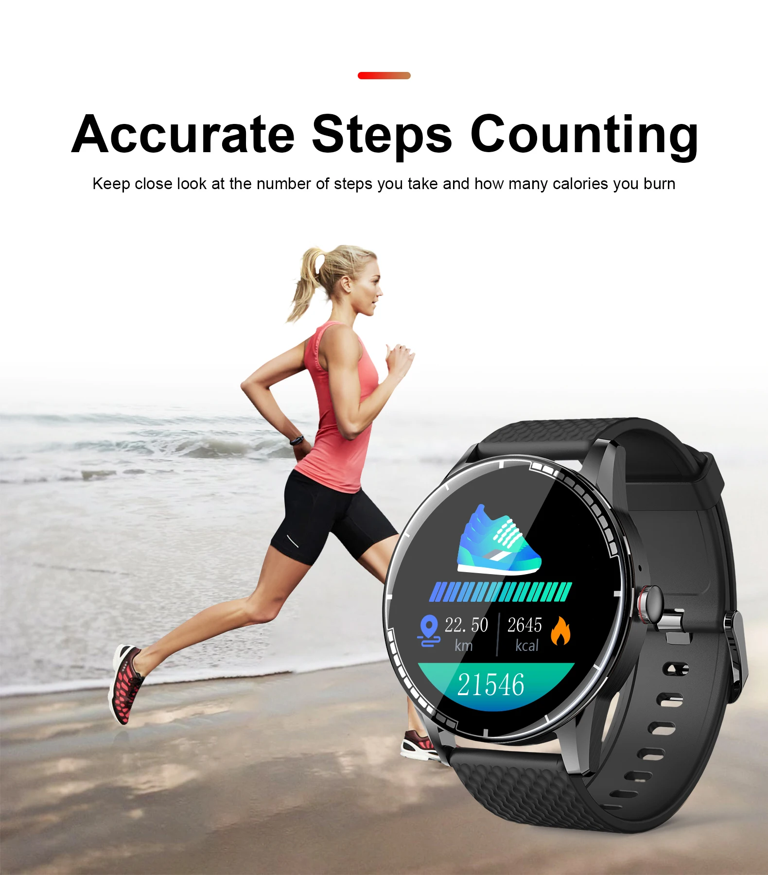 2021 H6 Smart Watch Connect to TWS and Speaker Heart Rate Monitor watch Local music heart rate hands-free call watch - ANKUX.COM