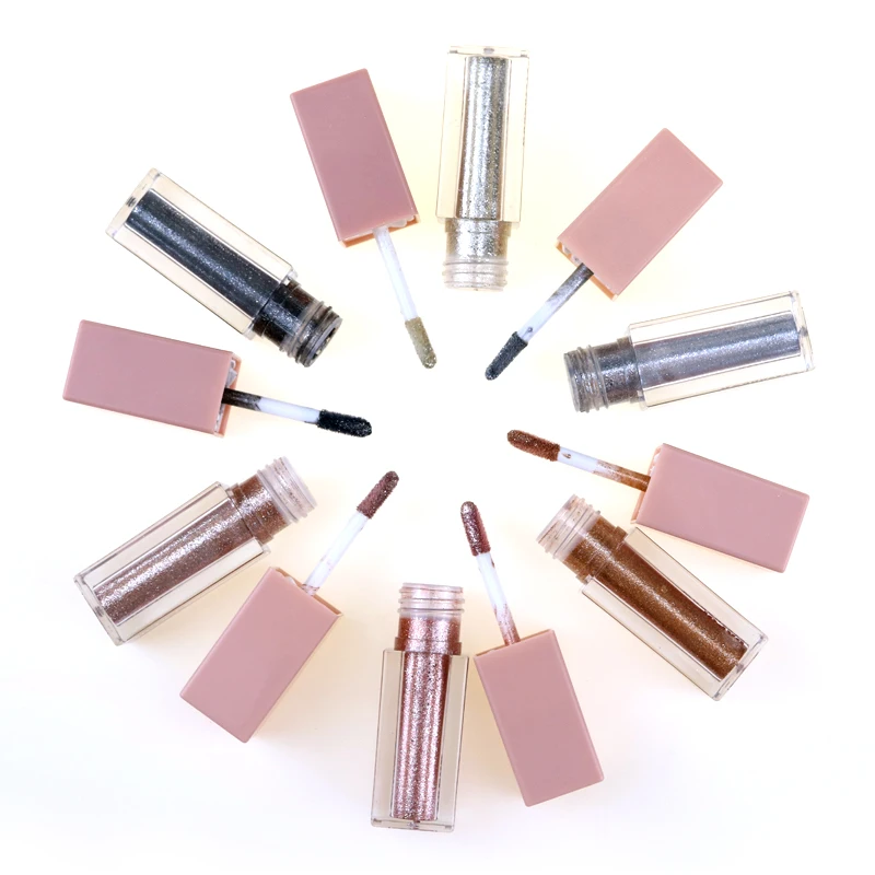 Новый дизайн натуральный крутой Смоки для макияжа глаз пигментированные водостойкие блестящие жидкие Сияющие тени