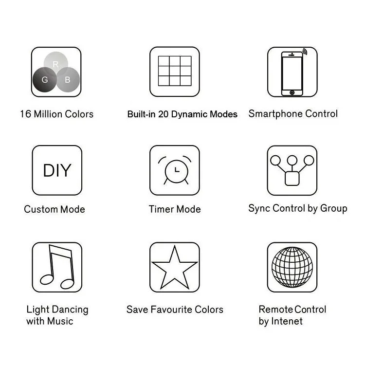 Wifi Led Strip Light Controller Dc5v24v Rgb App Control 144w Output