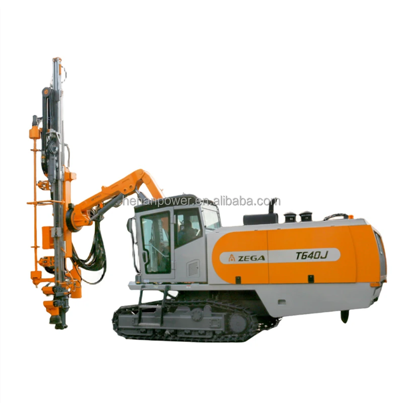ZEGA T640J China Famous Brand Full Hydraulic Top Hammer Blasting Rock  Drilling Rig Machine