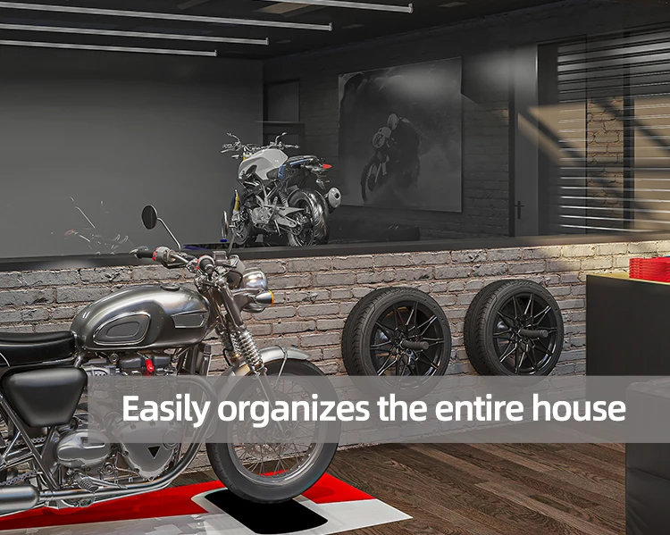 Modern Rustproof Heavy Duty Metal Multifunctional Wall Mounted Hook Organizer with High Load Bearing for Garage Storage factory