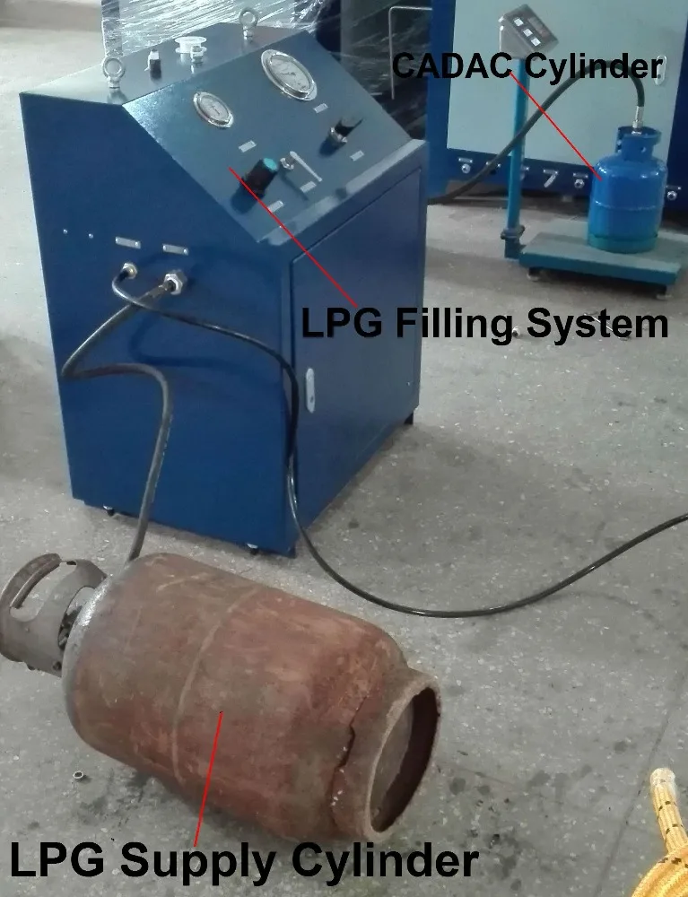 Portable Automatic LPG Filling Machine with LPG Filling Scale for Gas Cylinder Testing Equipment