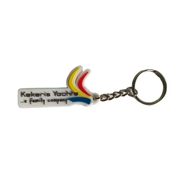 high quality 3d soft pvc keychain custom 2D hot sale pvc keyring