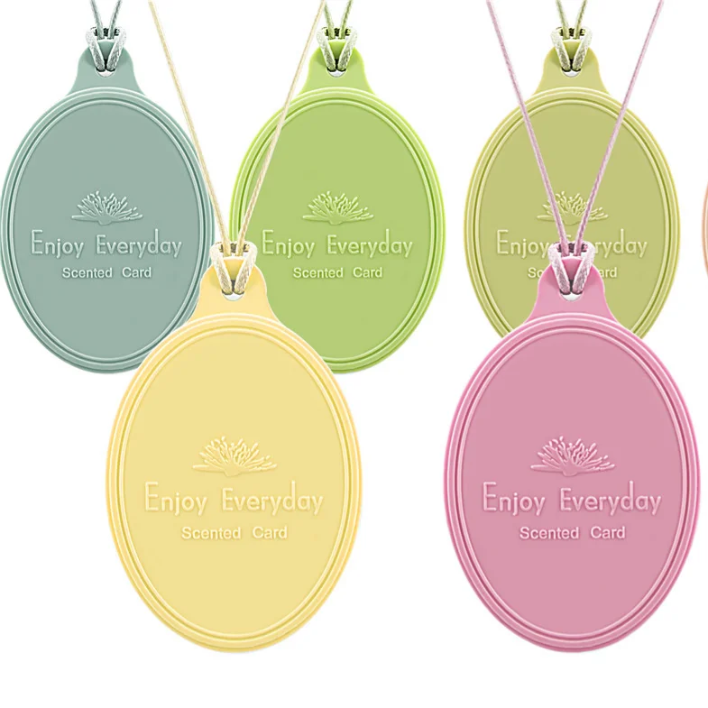OEM ODM Custom Logo Versatile Multi-Use EVA Scent Cards Hanging Solid Perfume Scented Plastic Card