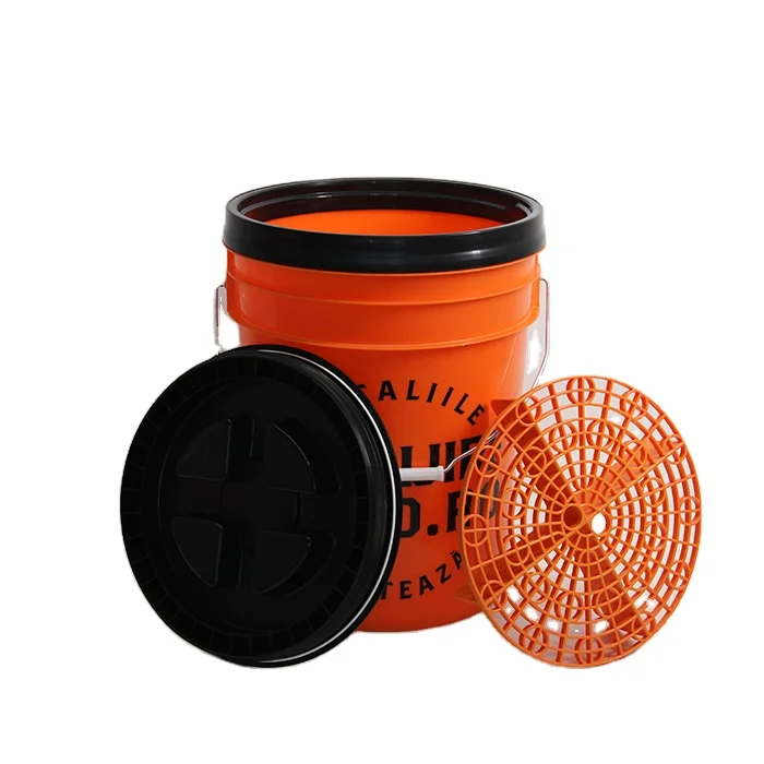 Пластиковый ковш для мытья автомобиля 5 галлонов с герметичной крышкой