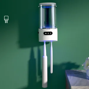 Automatic UV Brush Sterilizer Toothbrush Holder with New Design Multi-Purpose Teeth Whitening Accessory