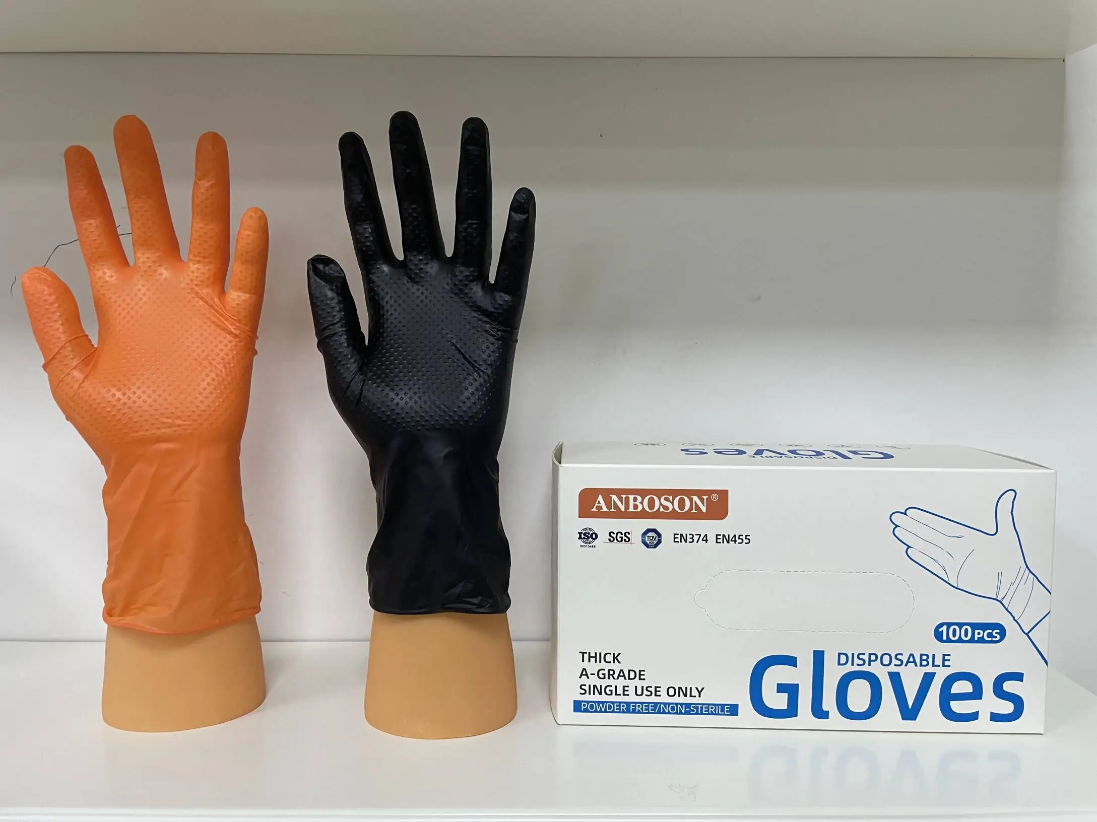 8mil 9mil Black Nitrile Heavy Duty Mechanic Safe Work Touchntuff Latex