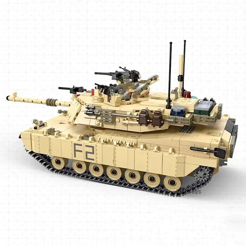 Jie Star 61041 Military M1a2 Abrams Main Battle Tank Army Weapons Tire ...