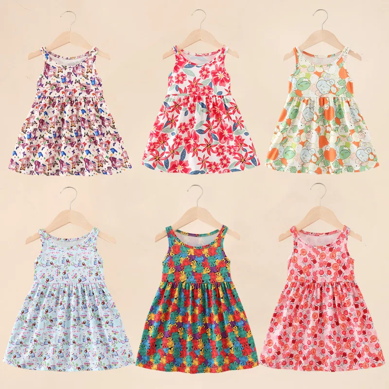 Green Horizon Toddler Kids Baby Girl Summer Princess Dress Sleeveless