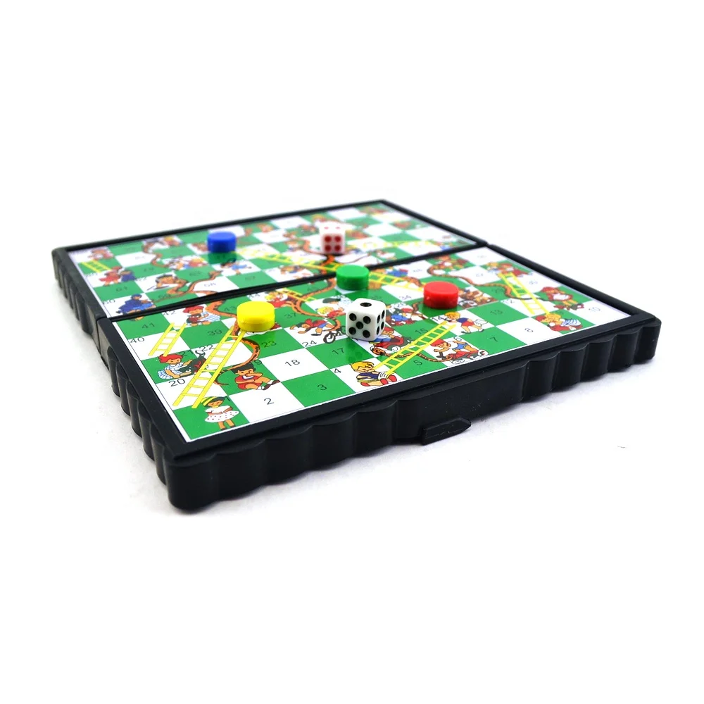 Детская популярная забавная игра змеи и лестницы в