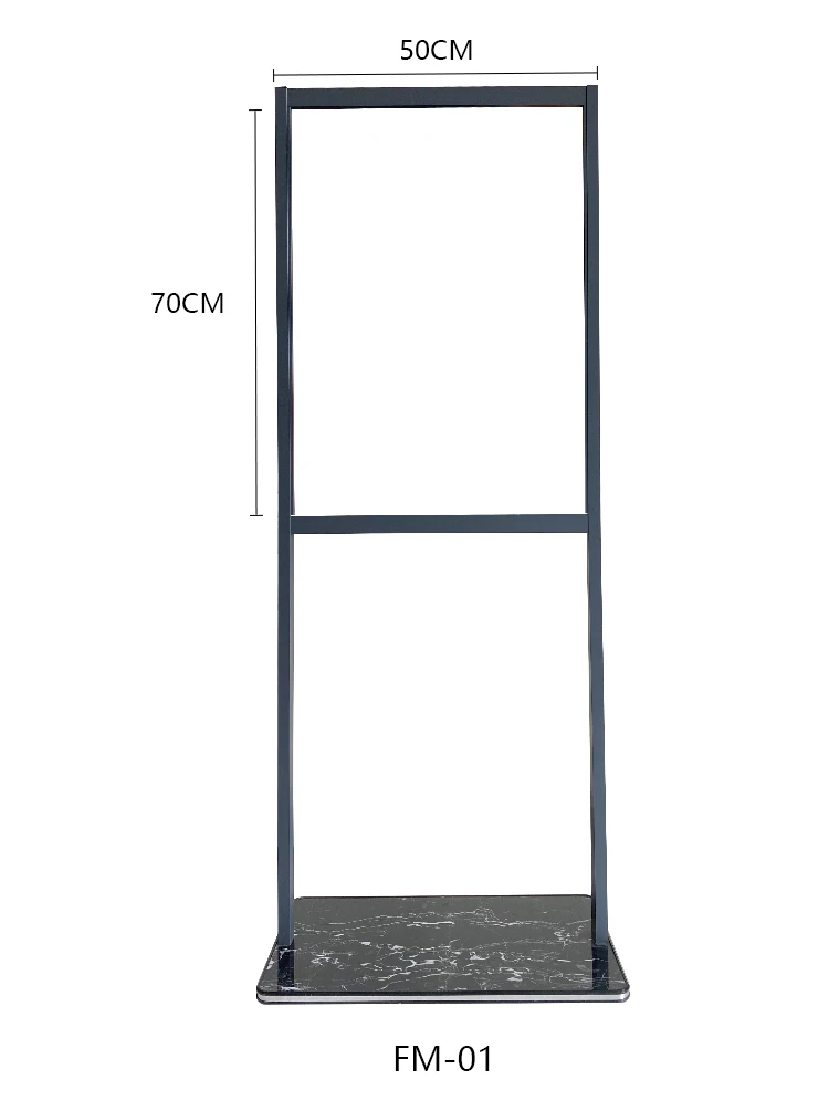 Guangzhou Stock Portable Display Stand Double Side Outdoor Iron Poster Stand