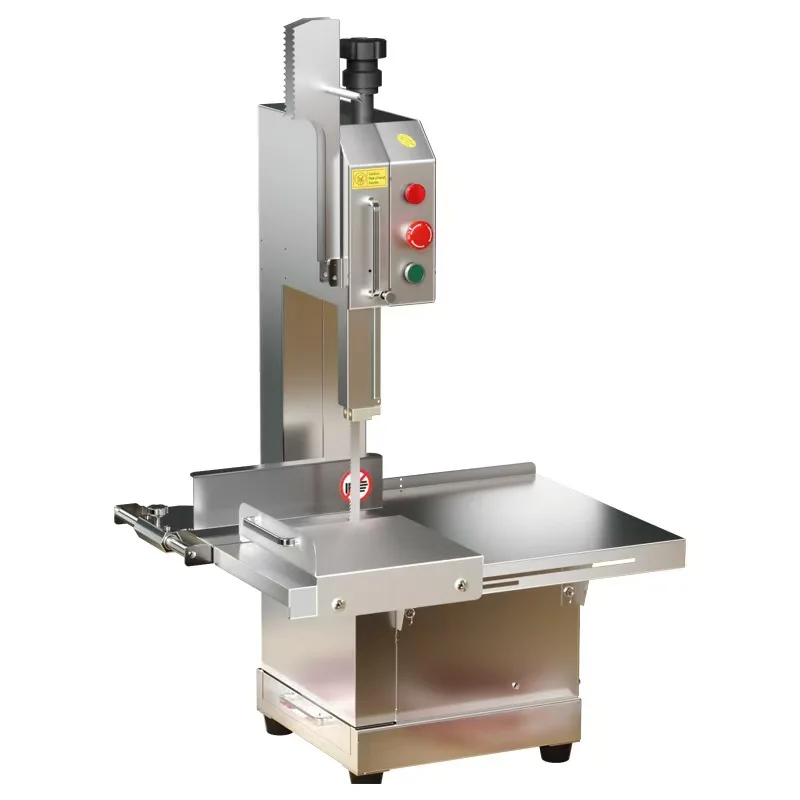 TEBAK Vertical Butcher Bone Saw Machine Meat and Bone Cutting Cutter Stainless Steel Industrial Frozen Meat Sawing Machine