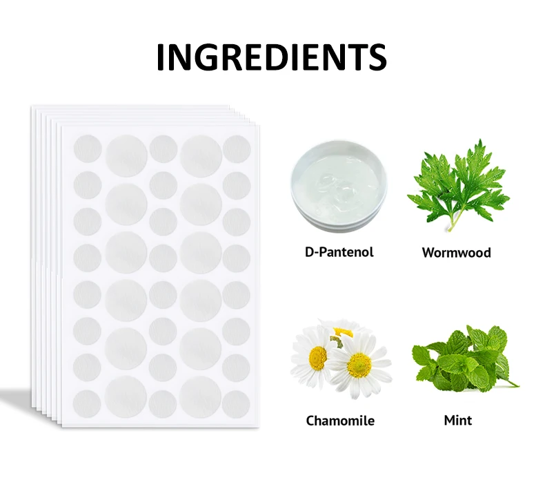 Skin Control Insect Patch Insect Healer for Bug Bite Soothing Itch Patch Chemical-free Itch ...