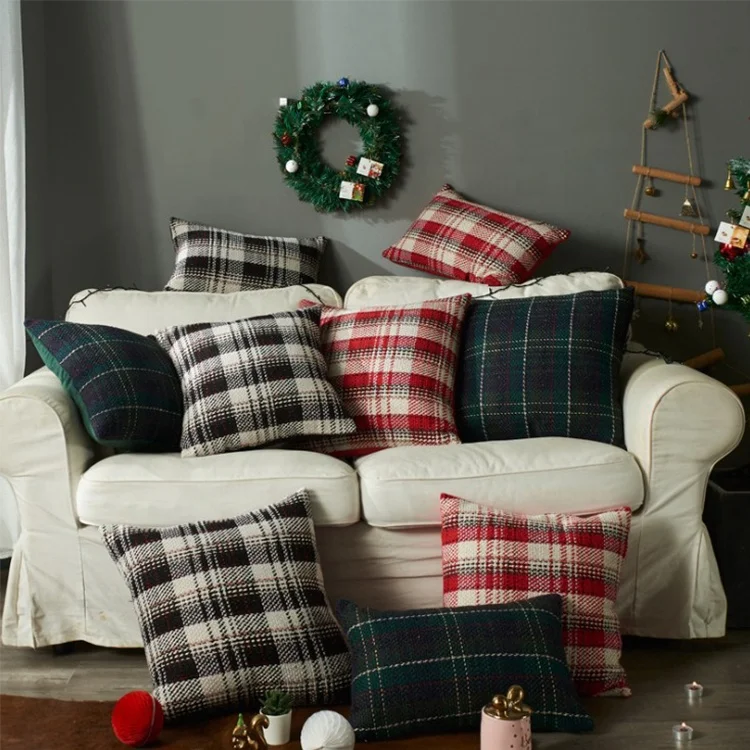 buffalo plaid pillow case